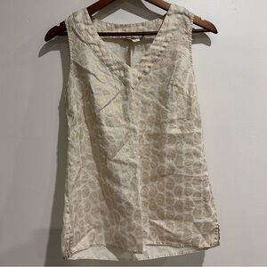 SAINT TROPEZ WEST Paisley Linen Sleeveless Top